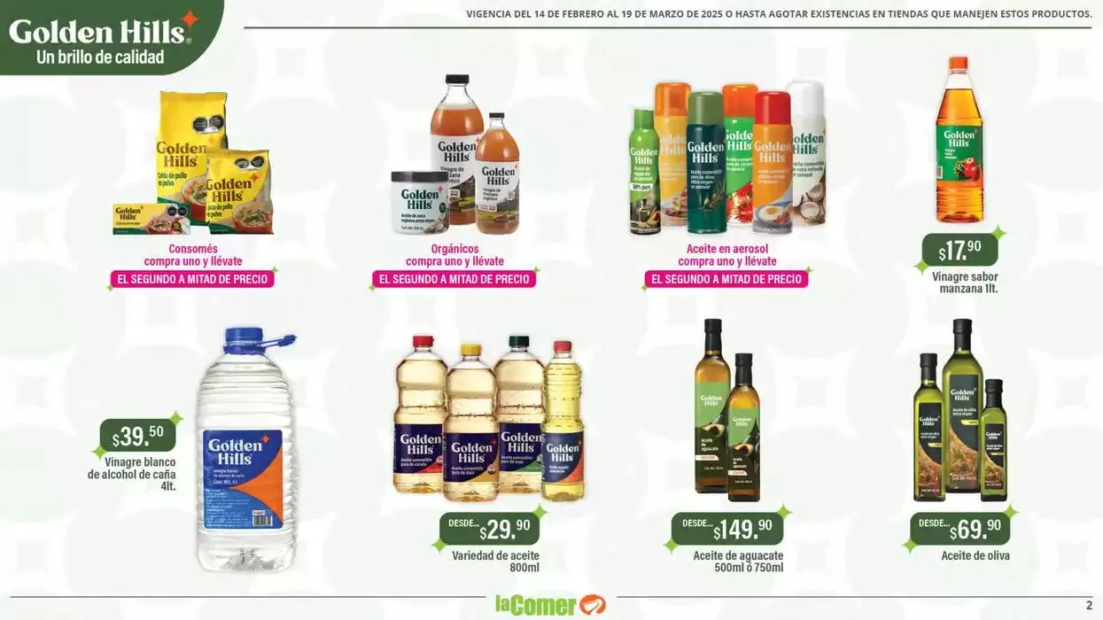 Catálogo de Golden Hills - La Comer 14 de febrero al 19 de marzo 2025 - Pagina 2