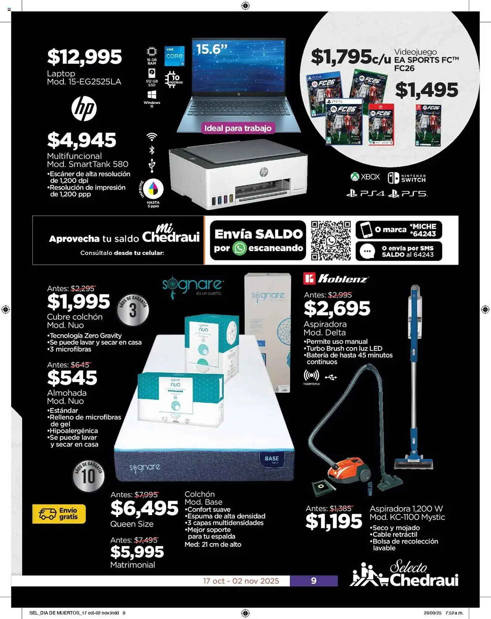 Catálogo de Folleto Chedraui 17 de octubre al 2 de noviembre 2025 - Pagina 9