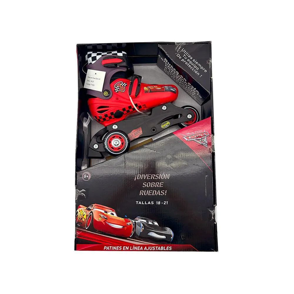 Patines Ajustables para Niño con 3 Ruedas de Cars 651551005909