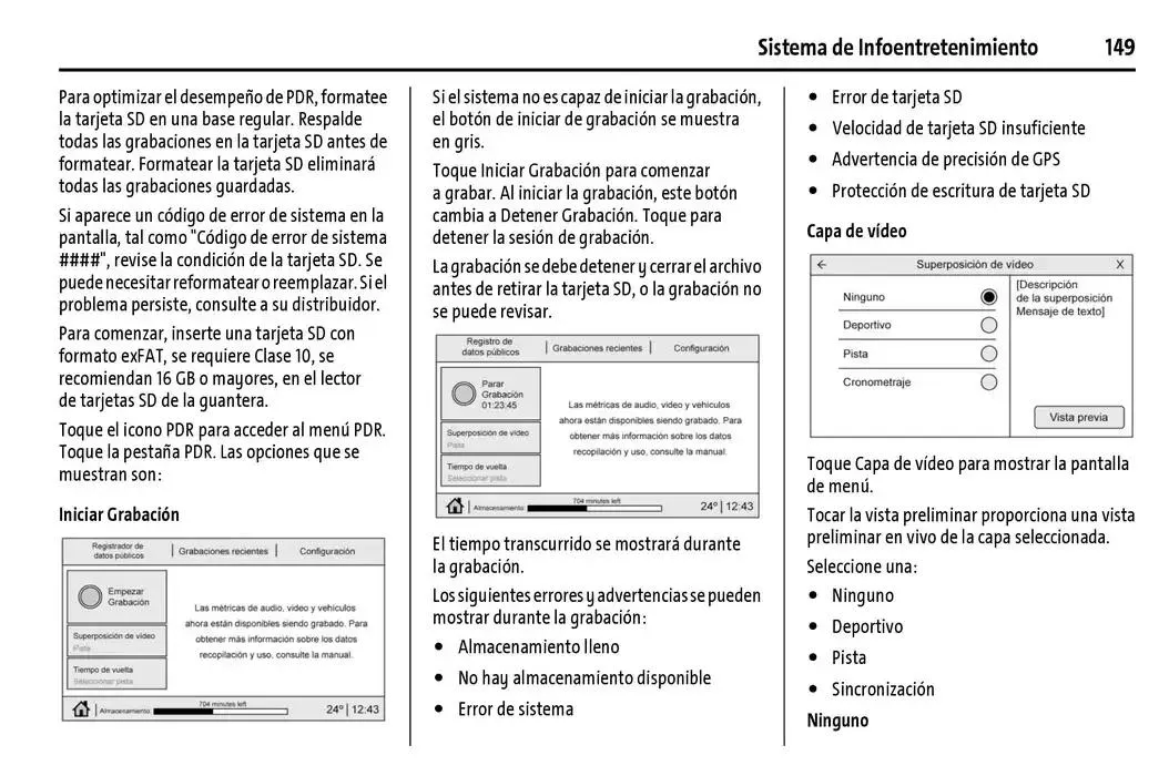 Catálogo de Chevrolet Corvette Stingray Manual del propietario 22 de enero al 31 de diciembre 2025 - Pagina 150
