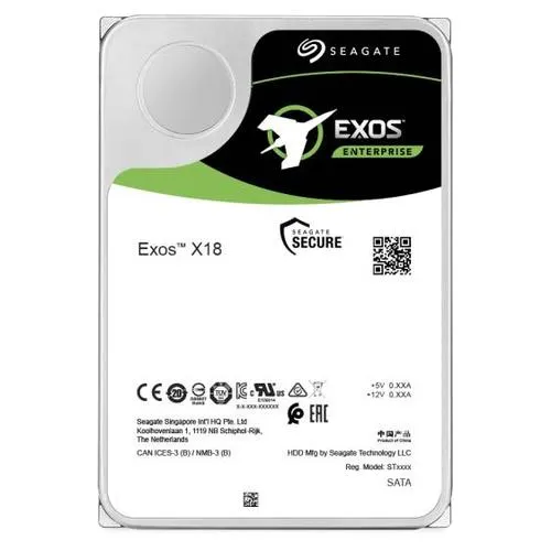 Disco Duro Para Servidor Seagate Exos X18 16Tb 3.5" 7200Rpm Sata Iii 6Gbit/S St16000Nm000J