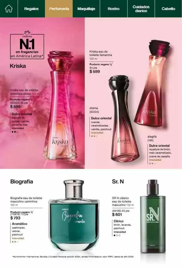 Catálogo de Revista Natura Ciclo 18 2024 8 de noviembre al 8 de diciembre 2024 - Pagina 54