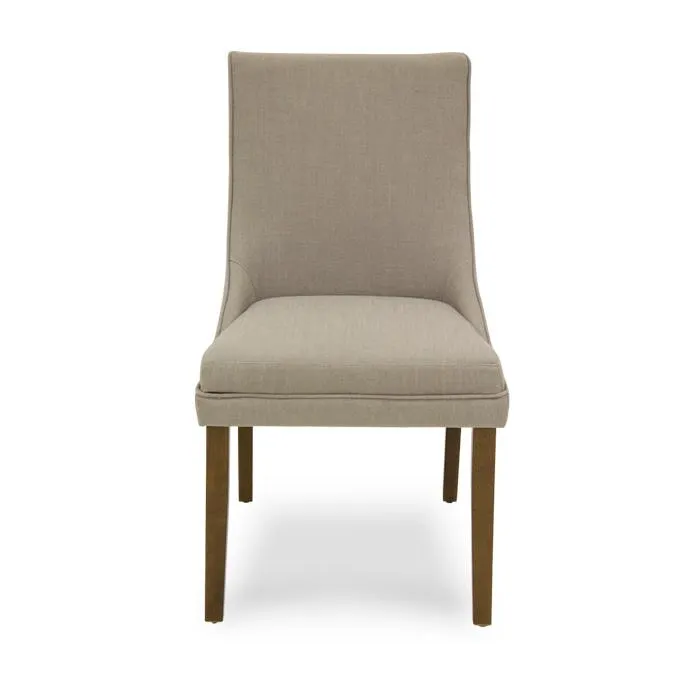 Silla Tela Beige/nogal Lov