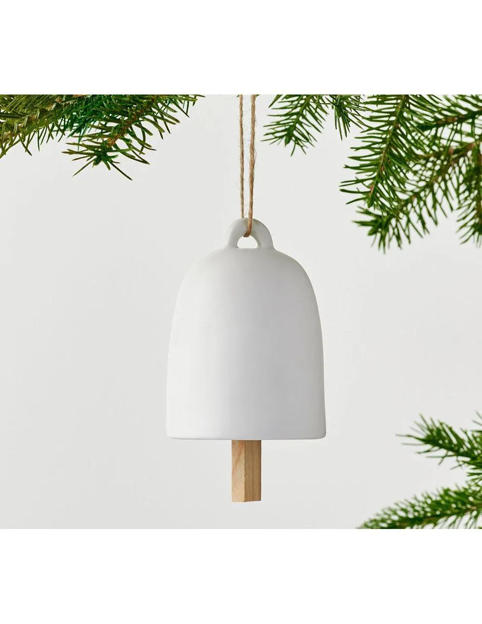 Colgante decorativo White Ceramic Bell