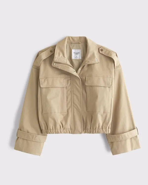 Lightweight Cinched Utility Jacket