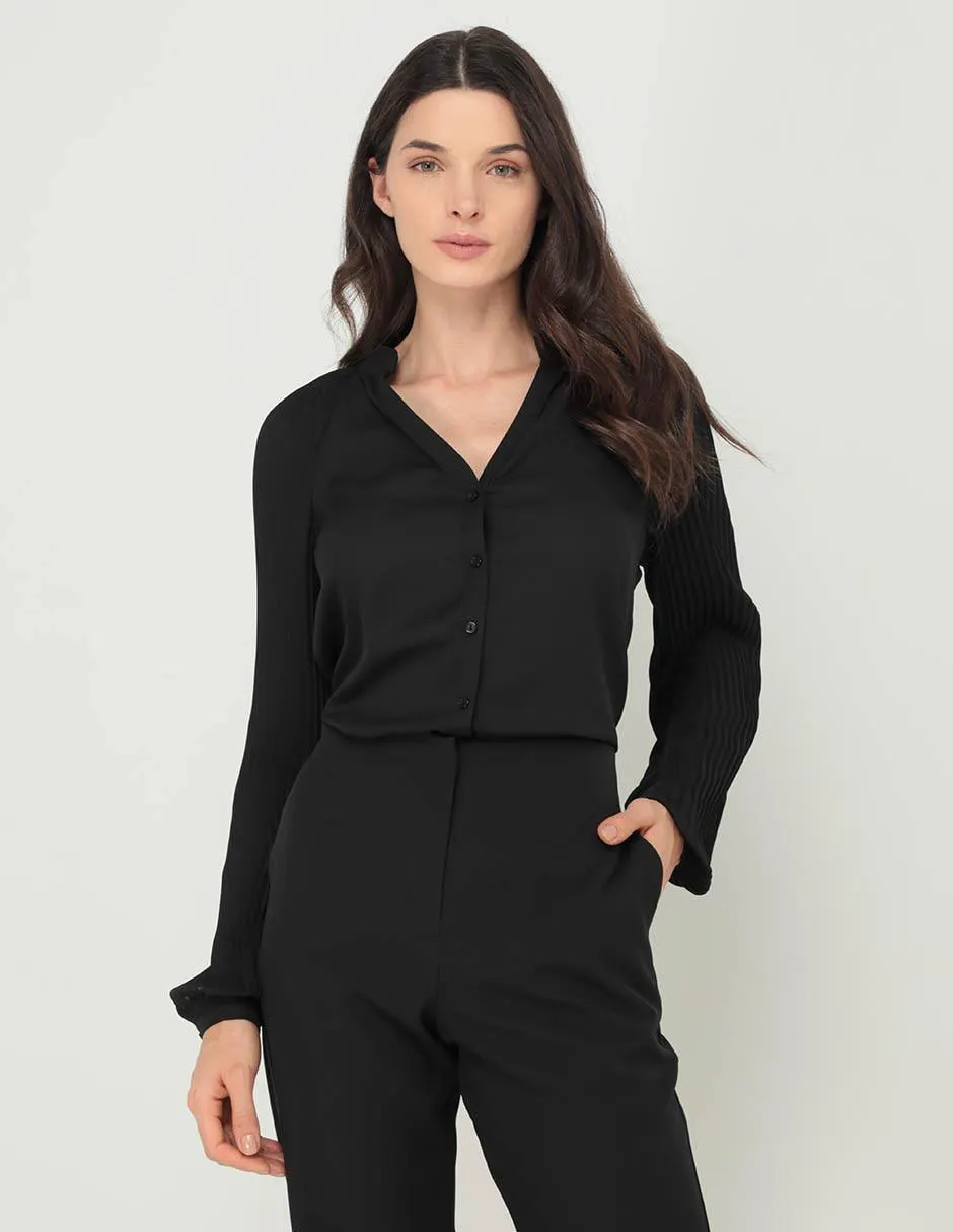 Blusa Contempo manga larga para mujer