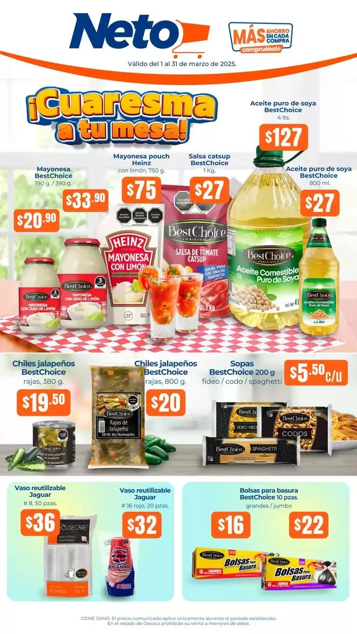 Catálogo de Ofertas Tiendas Neto 1 de marzo al 31 de marzo 2025 - Pagina 1