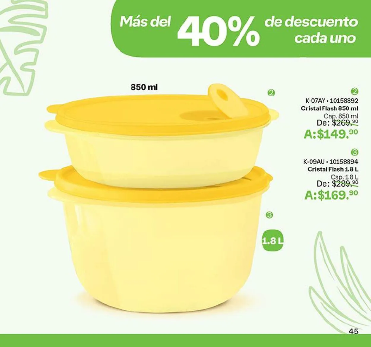Catálogo de Tupperware 4 de septiembre al 16 de septiembre 2024 - Pagina 45