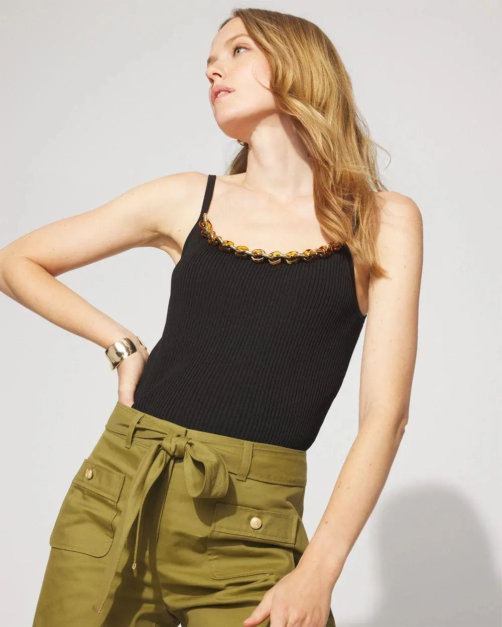 WHBM FORME ™ Sculpt Stretch Chain-Trim Tank
