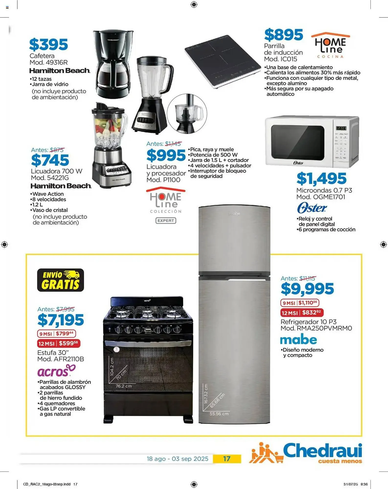 Catálogo de Catálogo Chedraui 18 de agosto al 3 de septiembre 2025 - Pagina 17