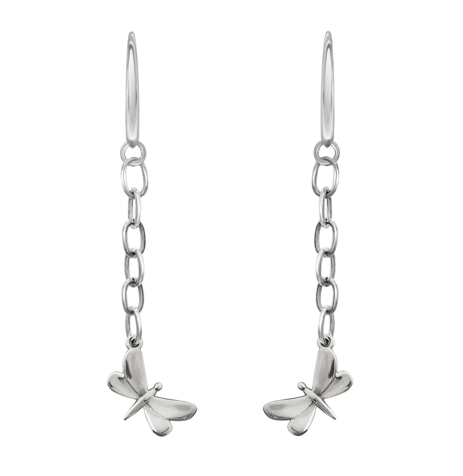 Aretes Mujer Plata 925 Alegria Libélula Colgantes