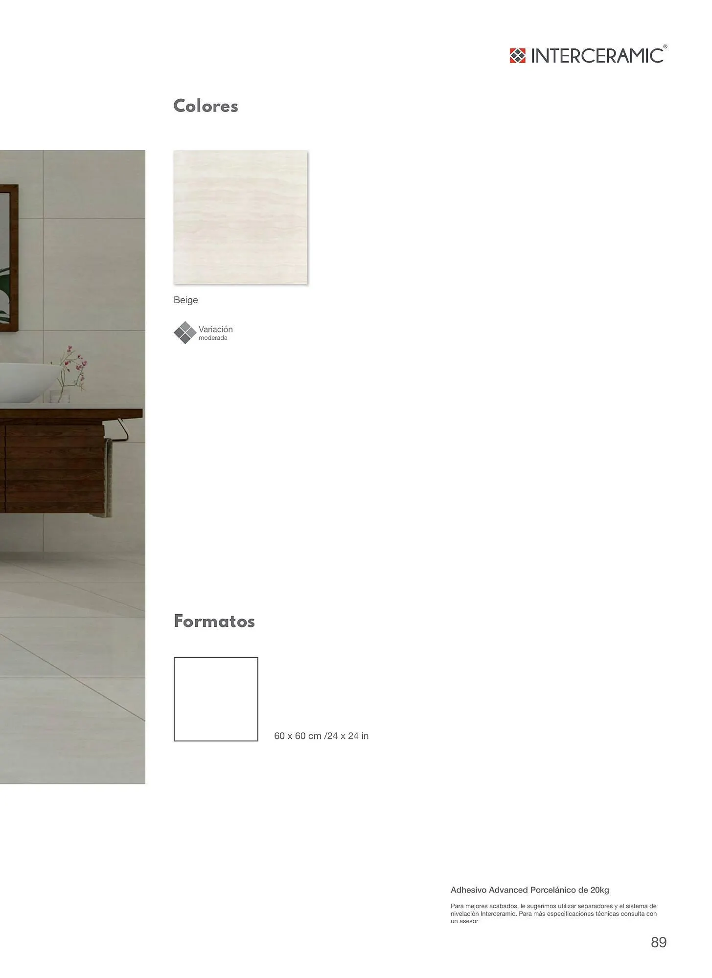 Catálogo de Catálogo Interceramic 12 de marzo al 31 de diciembre 2024 - Pagina 89