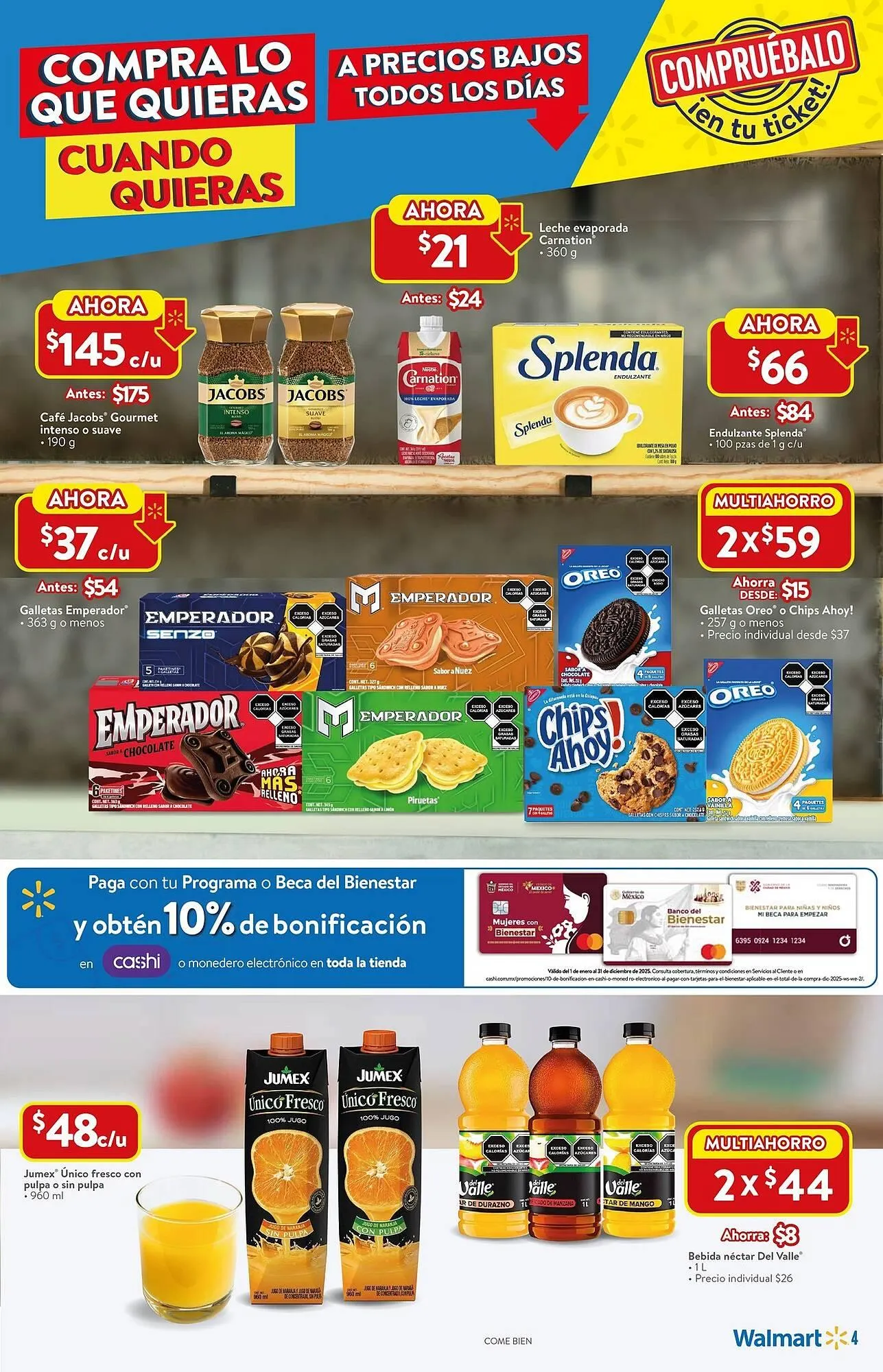 Catálogo de Catálogo Walmart 24 de julio al 13 de agosto 2025 - Pagina 4