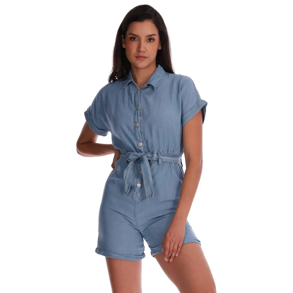 Jumpsuit Red Sky Mujer Con Botones Metálicos