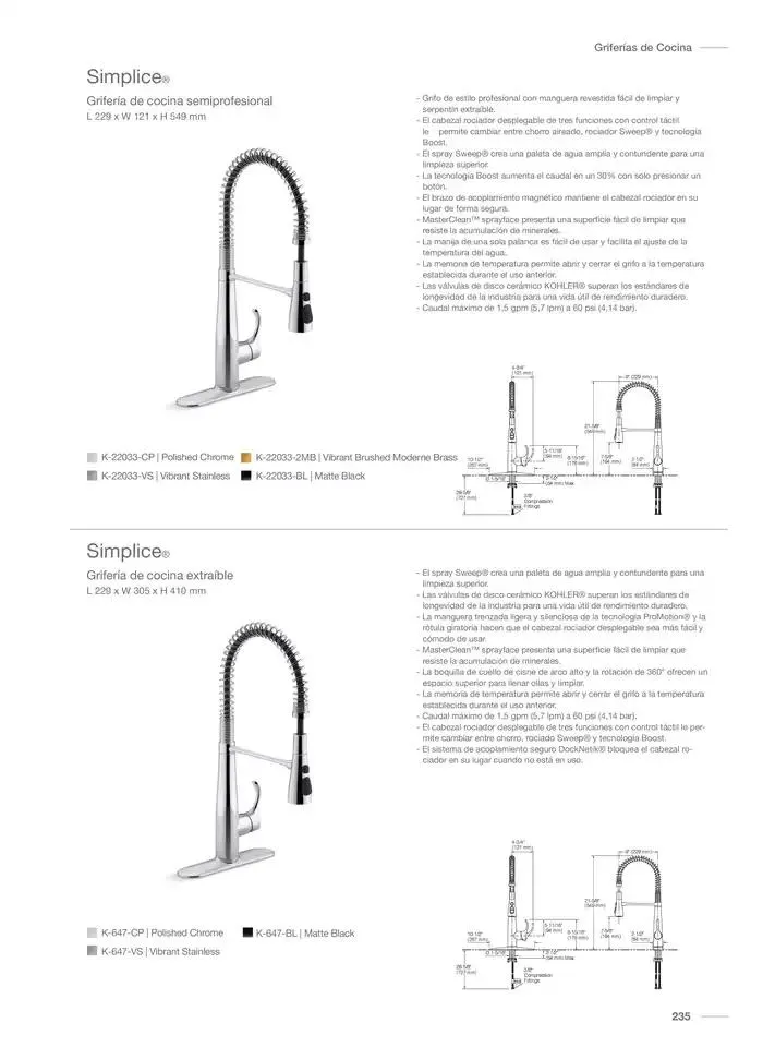 Catálogo de Catálogo Kohler 14 de noviembre al 31 de marzo 2025 - Pagina 275