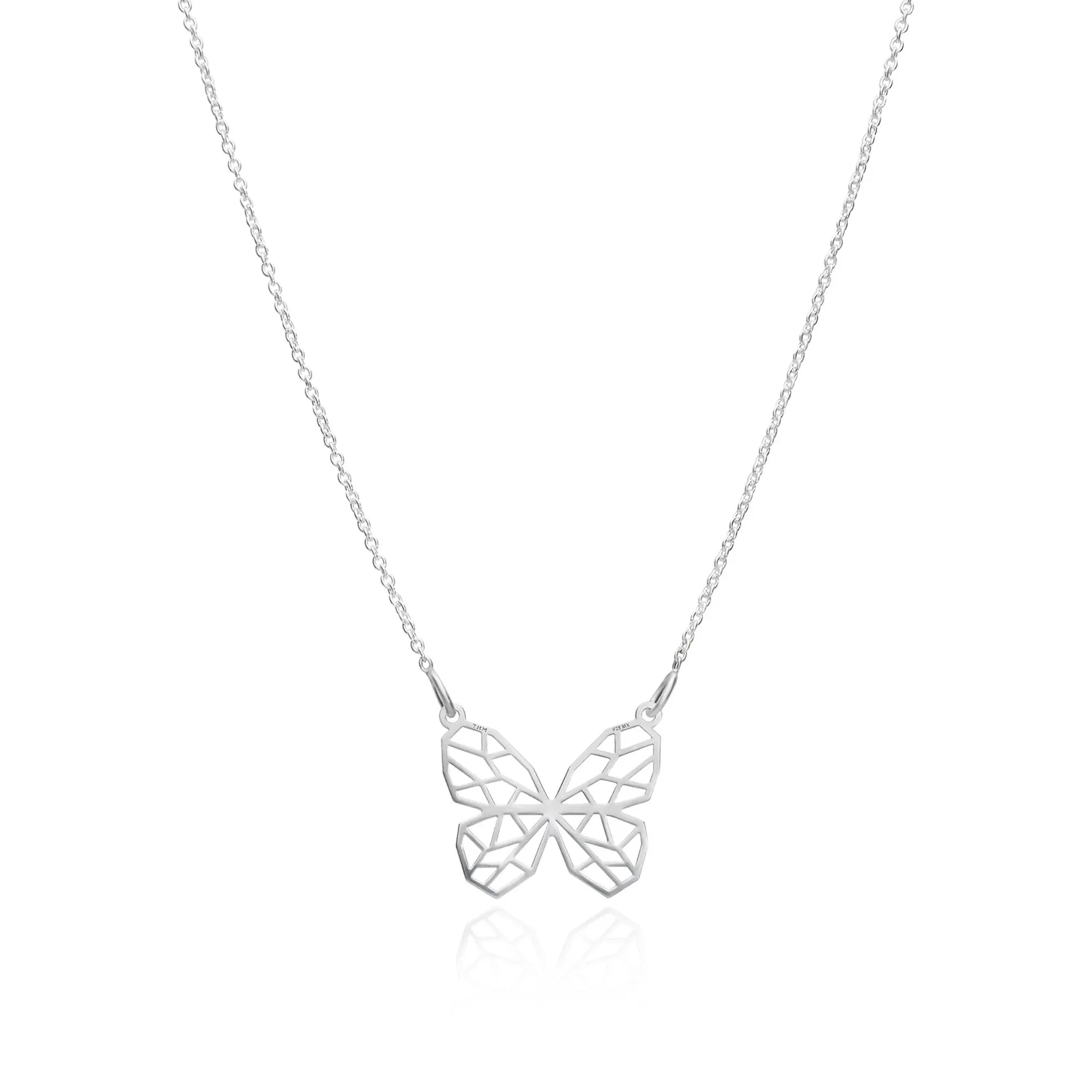 Dijes Geometría Mariposa Plata Anamora por Tanya Moss