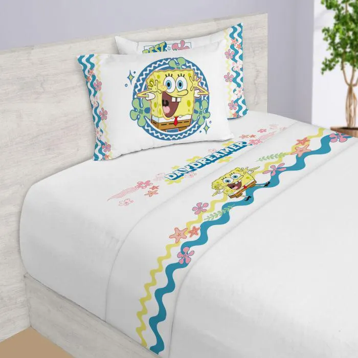 SET DE SABANAS INDIVIDUAL BOB ESPONJA