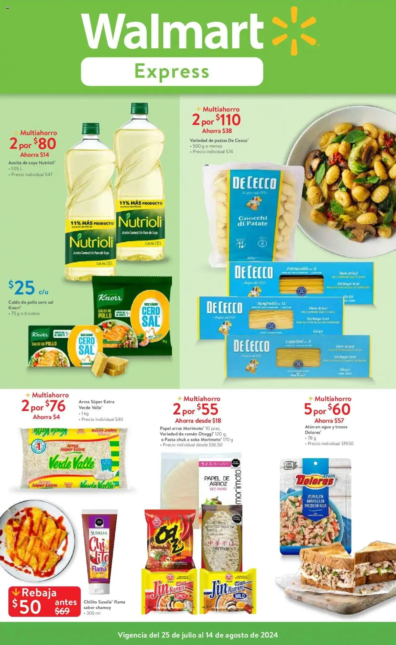 Catálogo de Walmart Express folleto 25 de julio al 14 de agosto 2024 - Pagina 1
