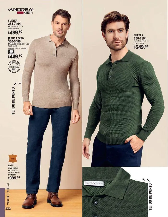 Catálogo de ANDREA - VESTIR CABALLERO 26 de agosto al 25 de enero 2025 - Pagina 46