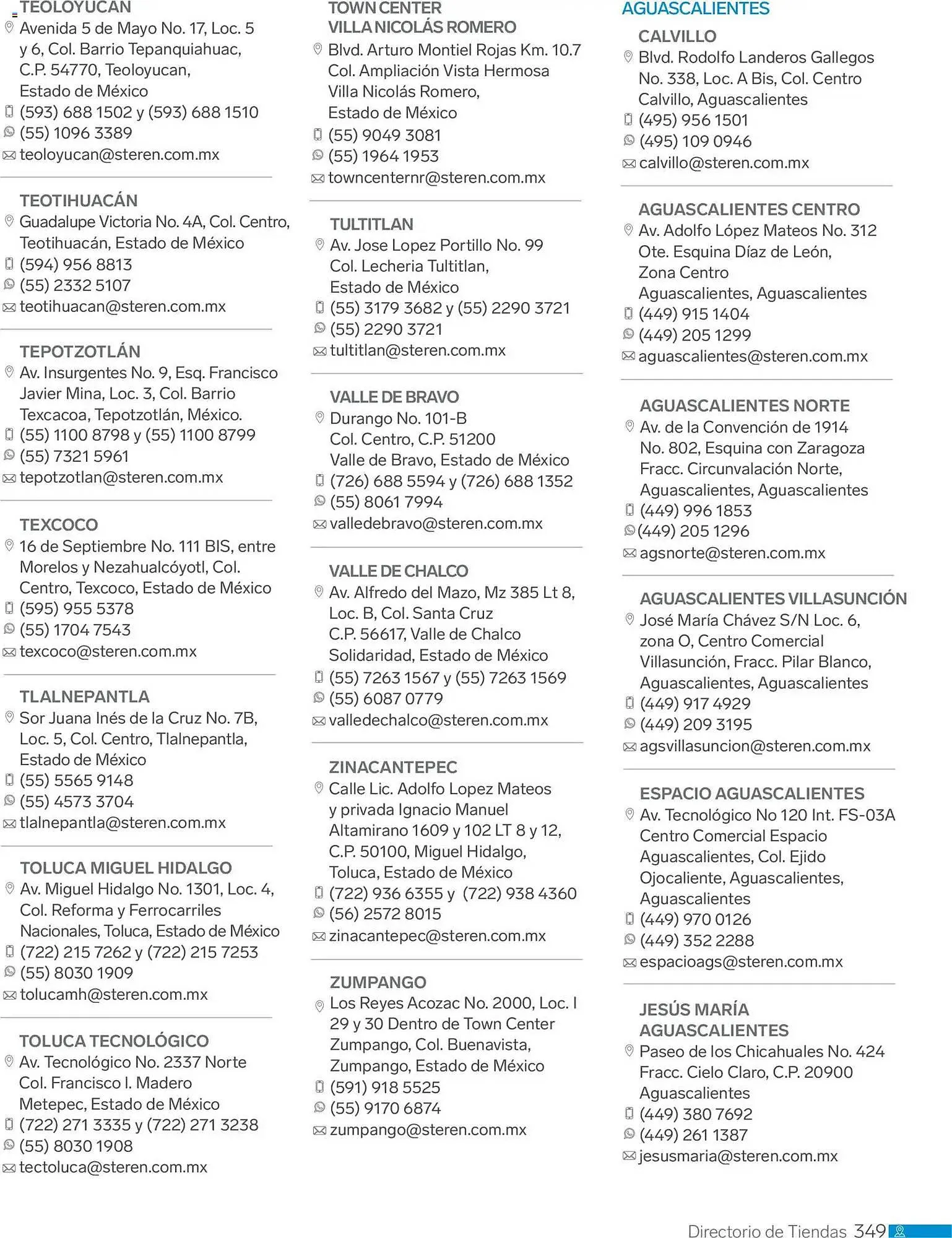 Catálogo de Catálogo Steren 1 de enero al 1 de enero 2027 - Pagina 361