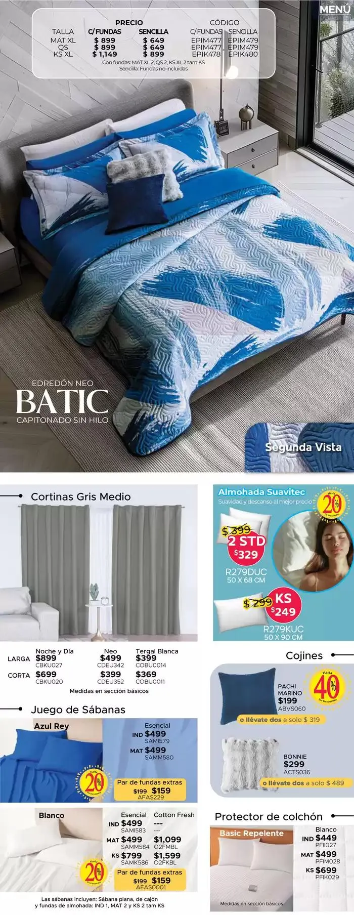 Catálogo de Ofertas Colchas Concord 4 de marzo al 31 de marzo 2025 - Pagina 20