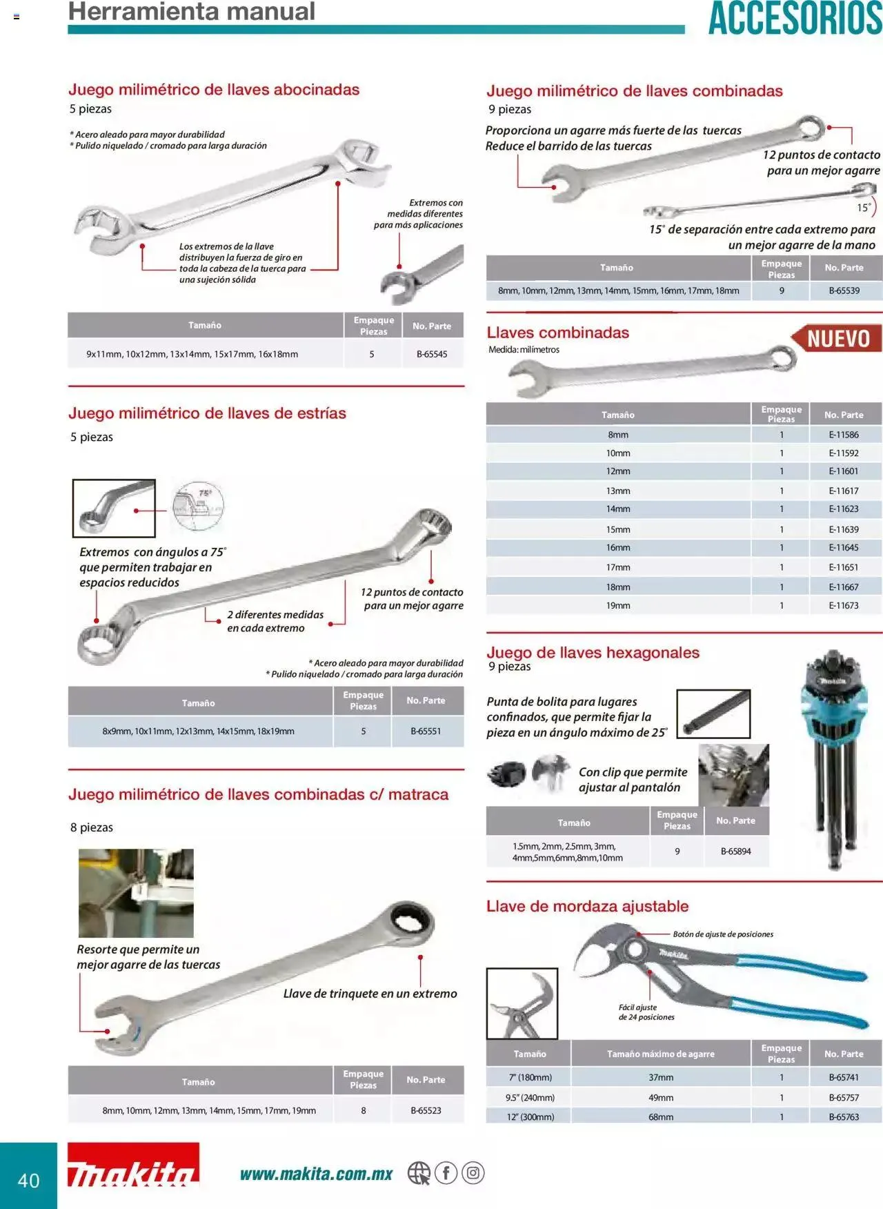 Catálogo de Makita Ofertas Accesorios 5 de septiembre al 31 de diciembre 2023 - Pagina 40