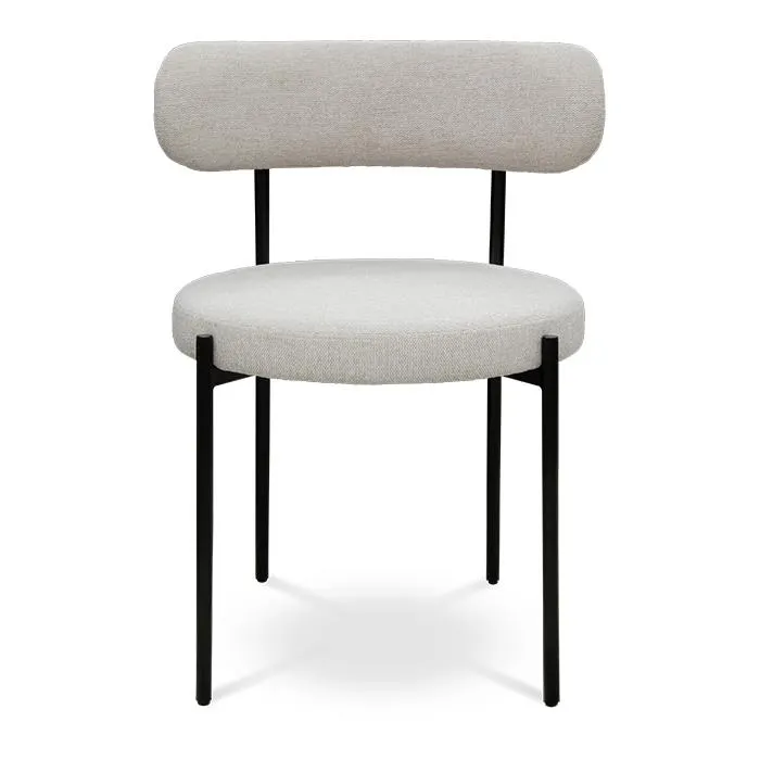 Silla Tela Gris Claro/negro Tilek