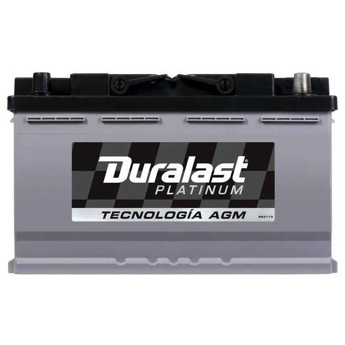 Bateria Duralast Platinum AGM Grupo BCI 94R 850 CCA 94R-AGM