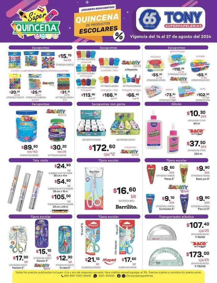 Catálogo de Súper Quincena Escolar 15 de agosto al 27 de agosto 2024 - Pagina 16