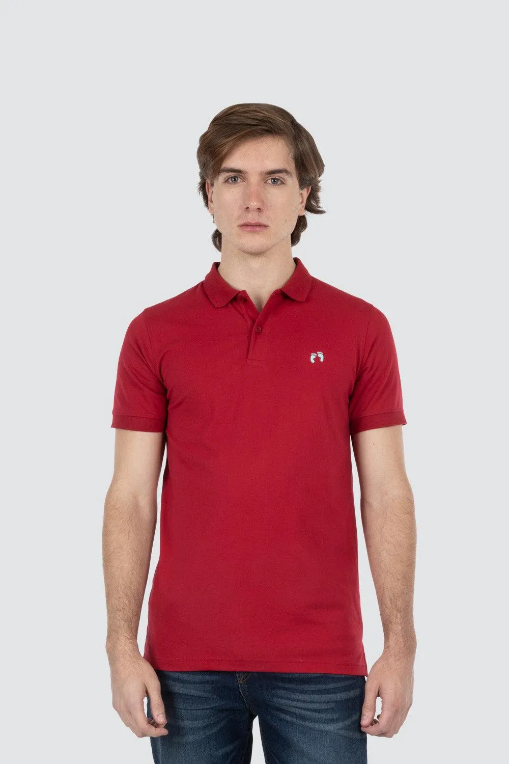 Polo chifón roja