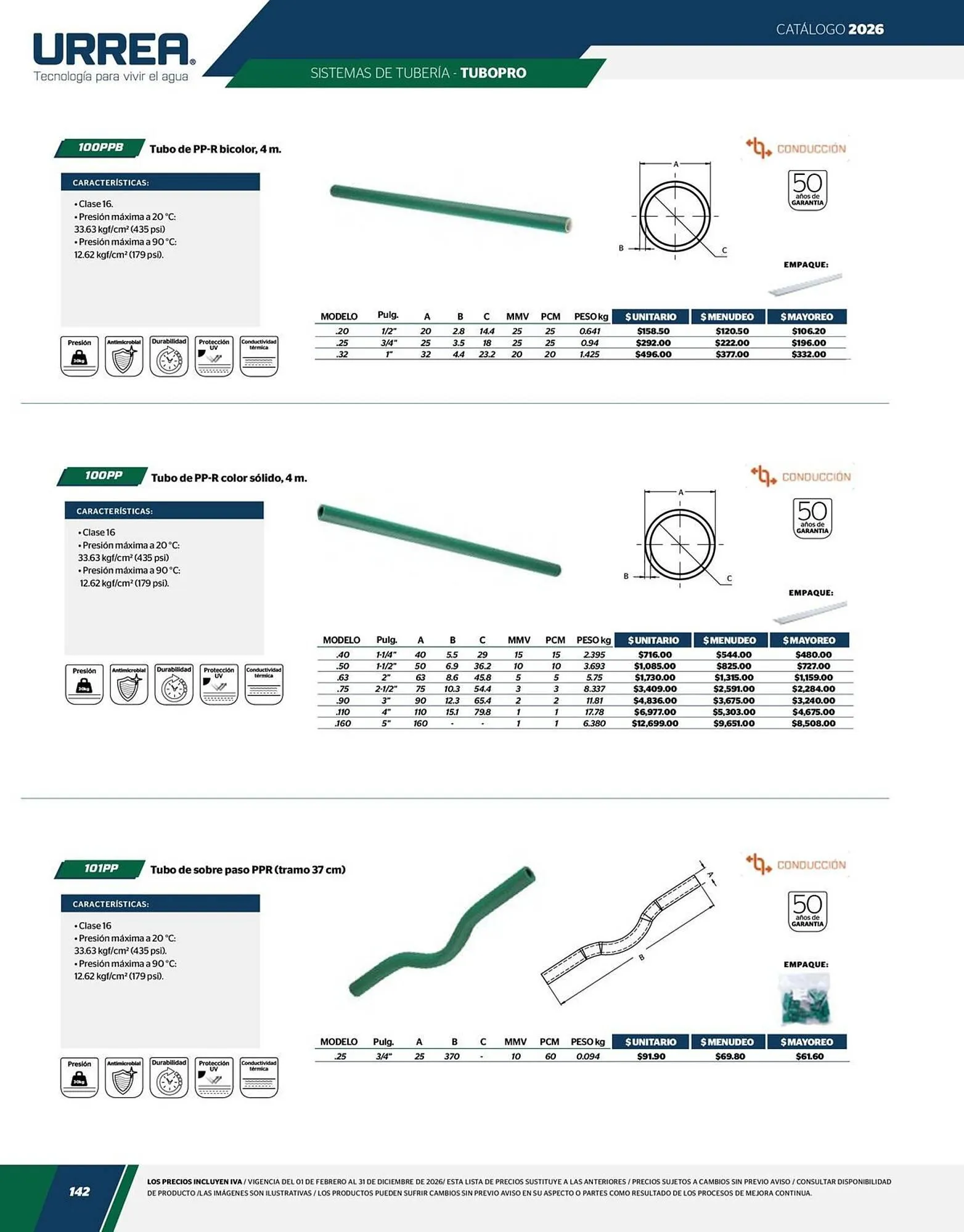 Catálogo de Catálogo Urrea 24 de abril al 31 de diciembre 2026 - Pagina 144