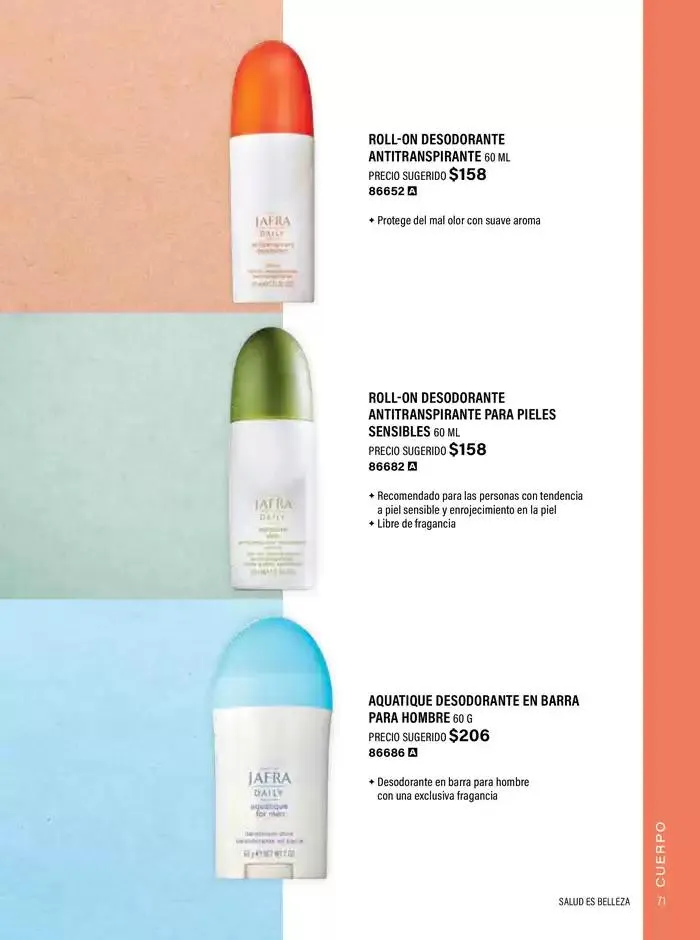 Catálogo de Ofertas Jafra 2 de mayo al 31 de mayo 2025 - Pagina 71