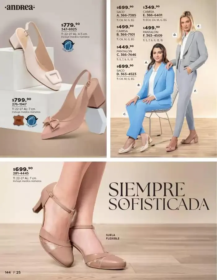 Catálogo de ANDREA | CALZADO DAMA 26 de enero al 24 de mayo 2025 - Pagina 144