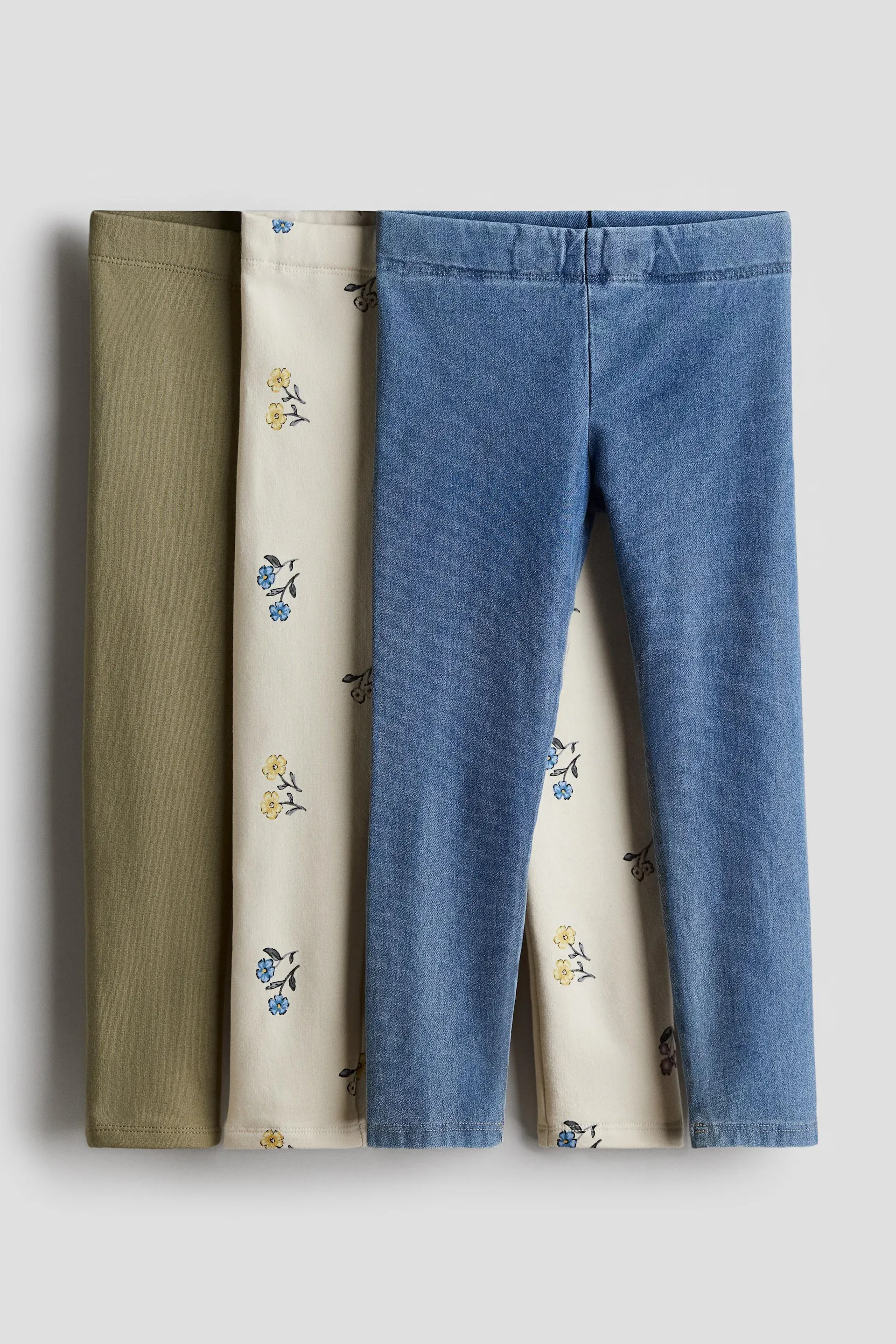 3-pack de leggings en algodón