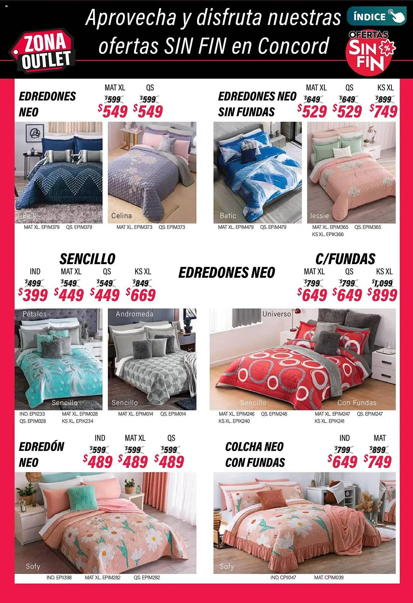 Catálogo de Catálogo Colchas Concord 1 de noviembre al 1 de febrero 2026 - Pagina 270