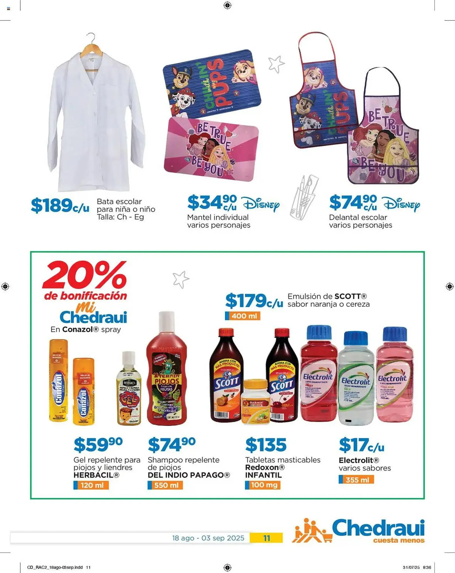 Catálogo de Catálogo Chedraui 18 de agosto al 3 de septiembre 2025 - Pagina 11