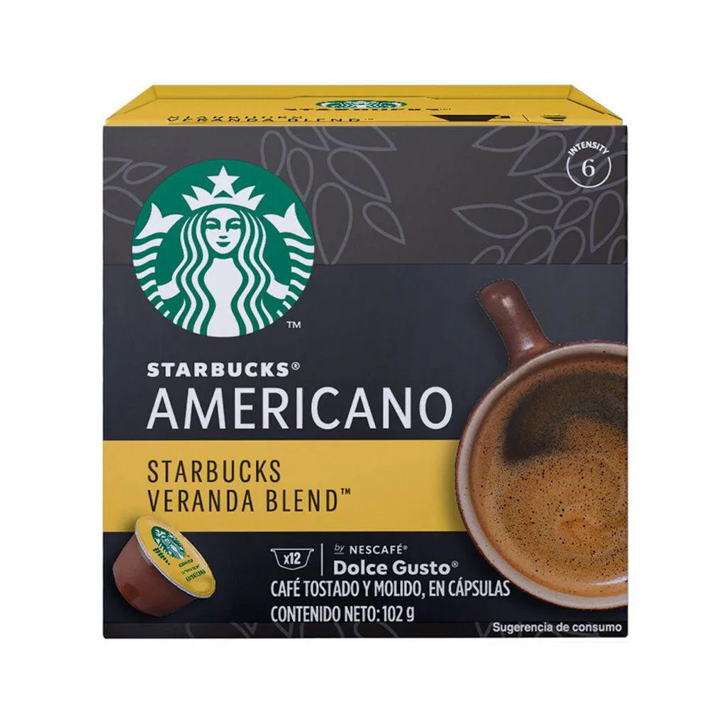 Café en cápsula Starbucks by Nescafé Dolce Gusto Veranda 12 Cápsulas