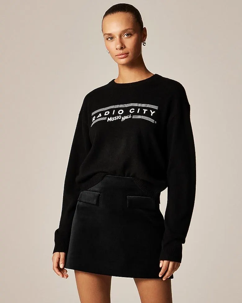 Radio City Music Hall X J.Crew Perfect cashmere crewneck sweater