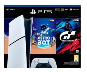 Playstation 5 ASTRO BOT + GT7 825GB, Wi-Fi, Negro/Blanco