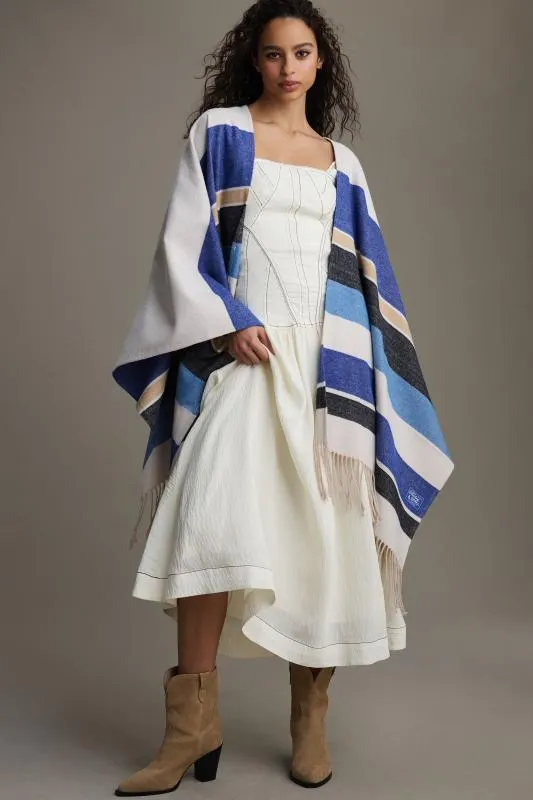 Scotch & Soda Striped Poncho