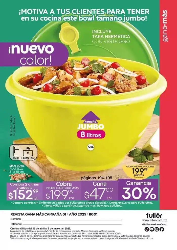 Catálogo de Fuller Revista Gana Más C01 1 de abril al 30 de abril 2025 - Pagina 38