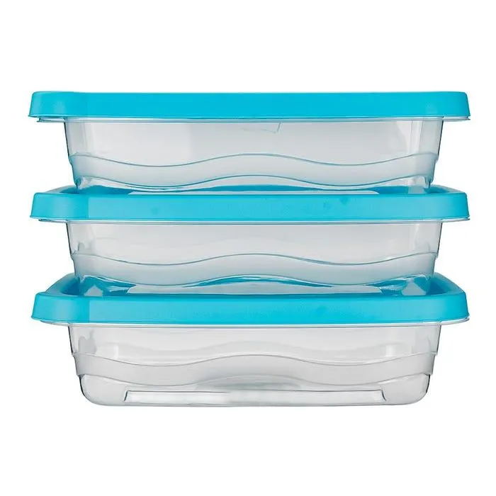 Juego de 3 contenedores 850 ml plástico 200-8034 Home Sweet Home