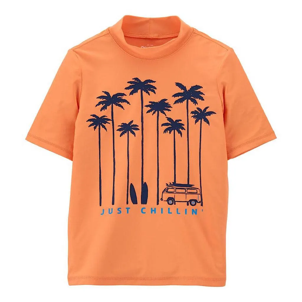 Playera Oshkosh de palmeras para natación
