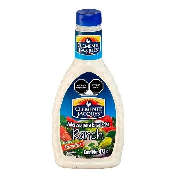 Aderezo para ensaladas Clemente Jacques estilo ranch 473 g