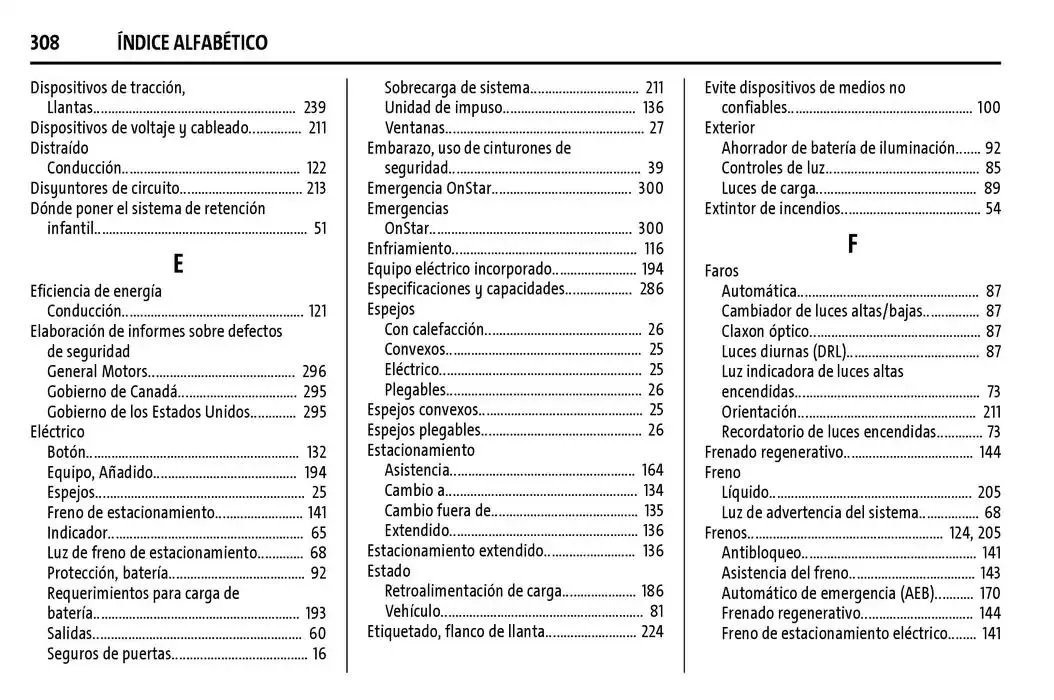 Catálogo de BrightDrop 400 Y BrightDrop 600 Manual del propietario 22 de enero al 31 de diciembre 2025 - Pagina 309