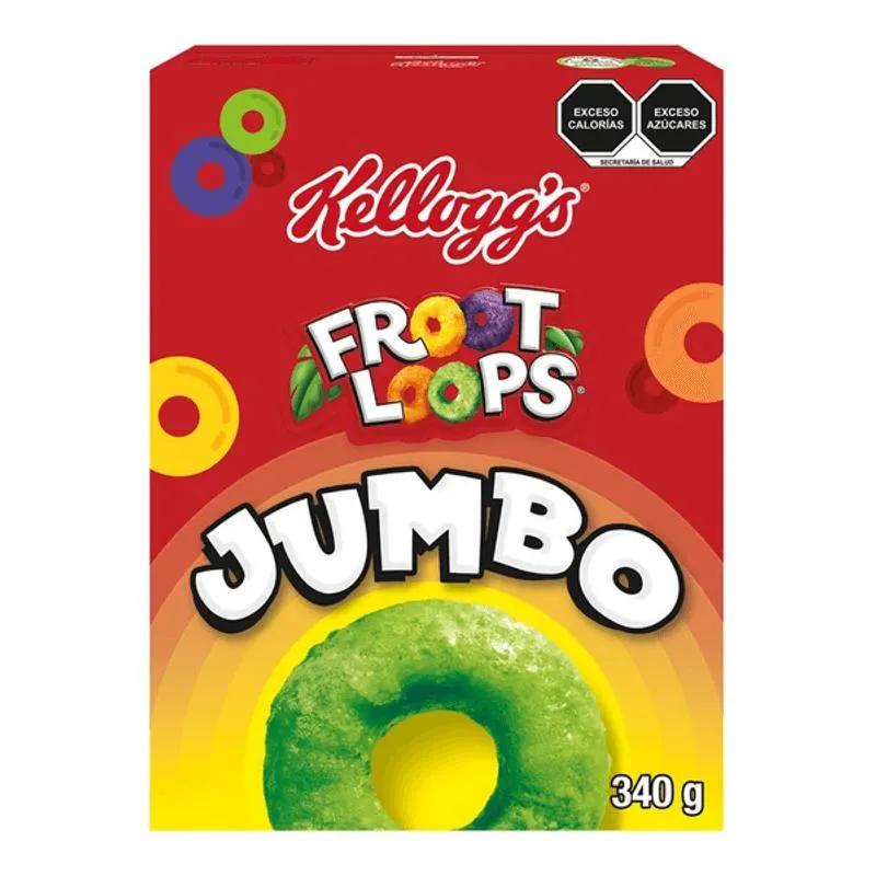 Kelloggs Cereal Froot Loops Jumbo 340 g