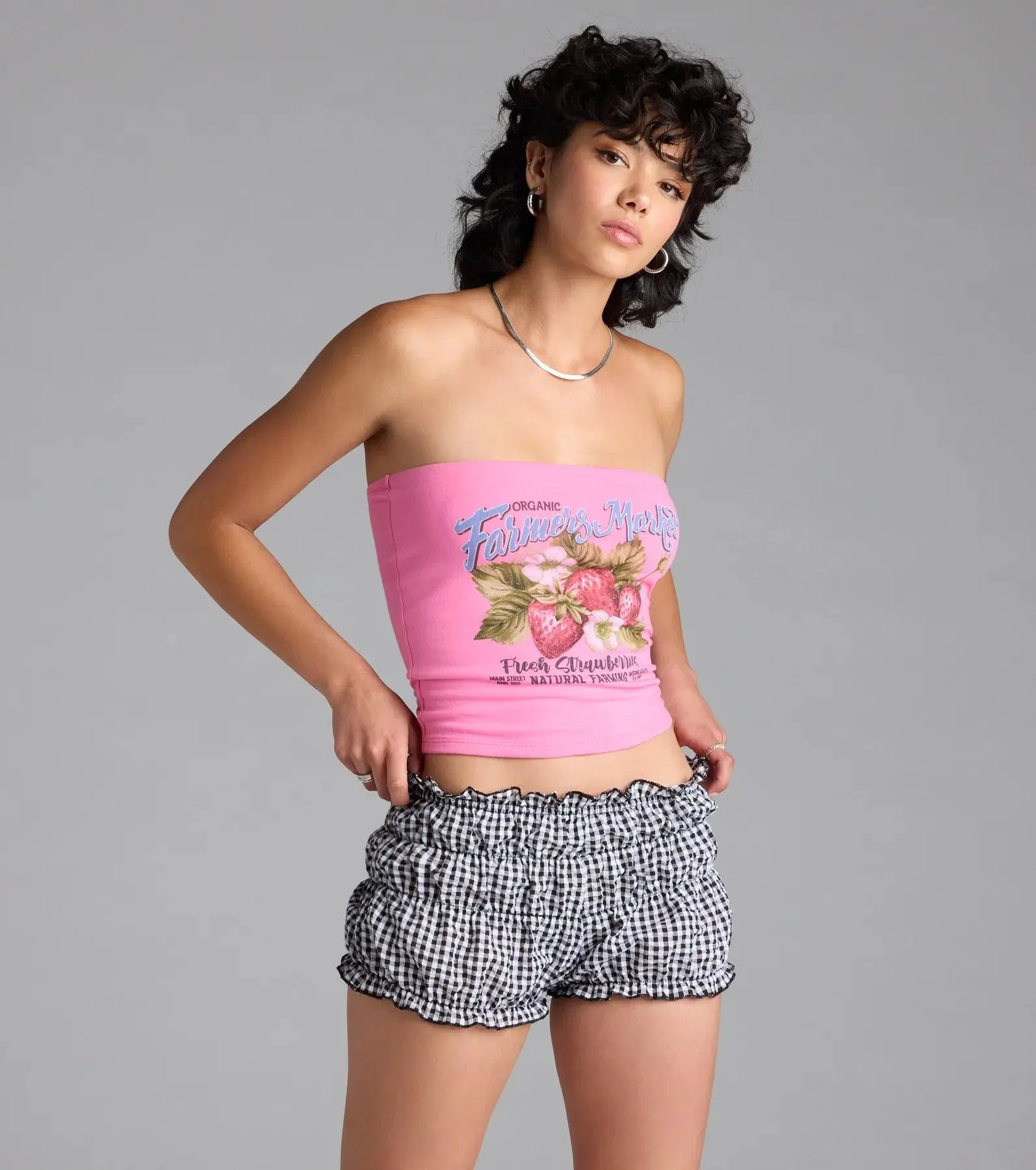 Farmer's Market Graphic Tube Top