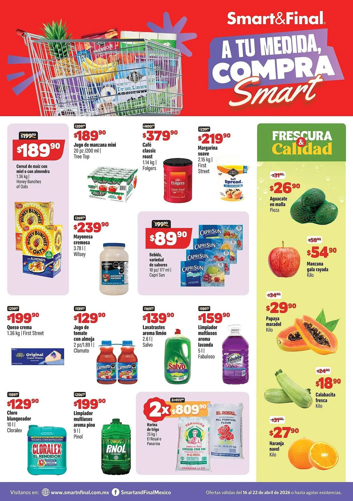 Catálogo de Catálogo Smart & Final 16 de abril al 22 de abril 2026 - Pagina 1