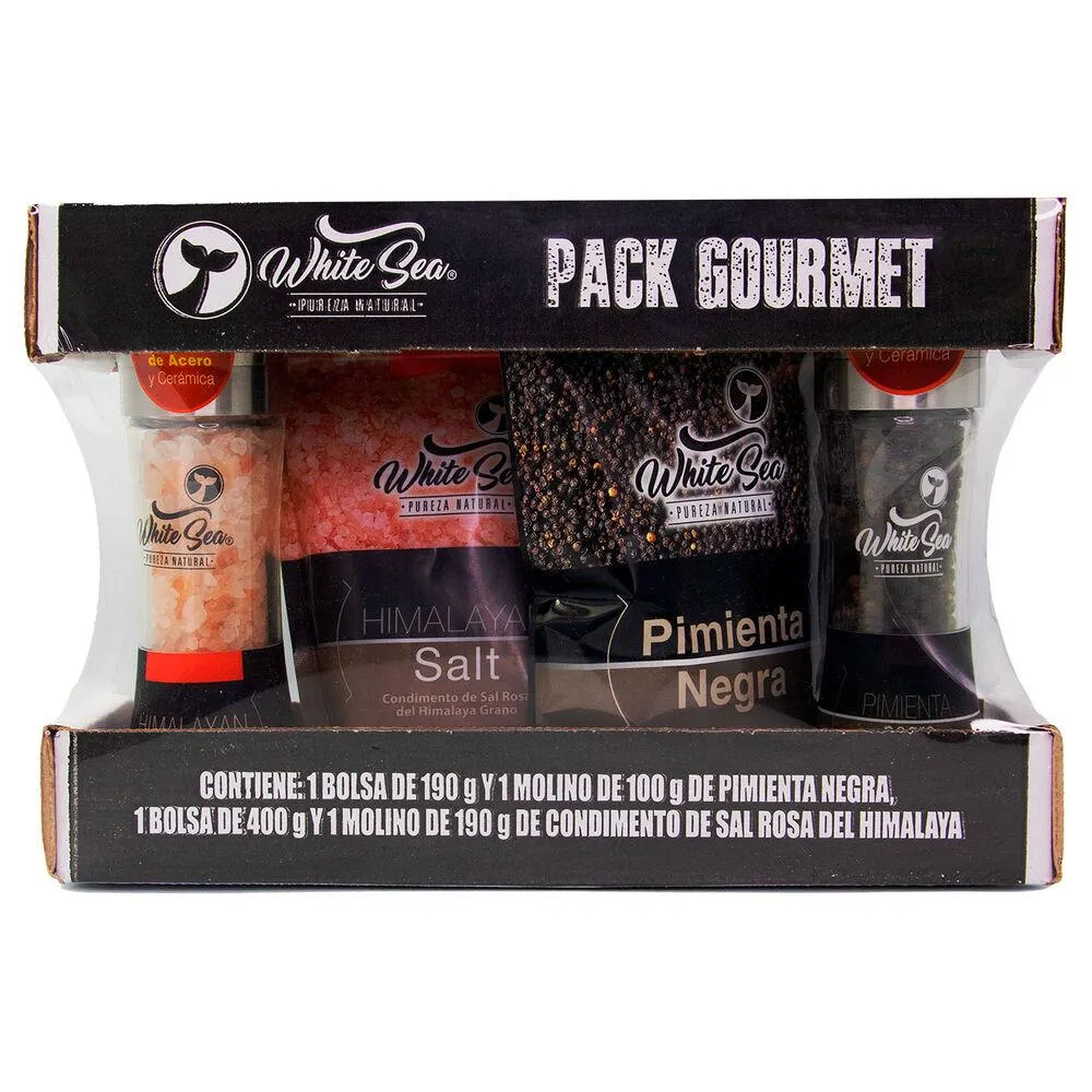 Pimienta Negra y Sal Rosa White Sea 880 g