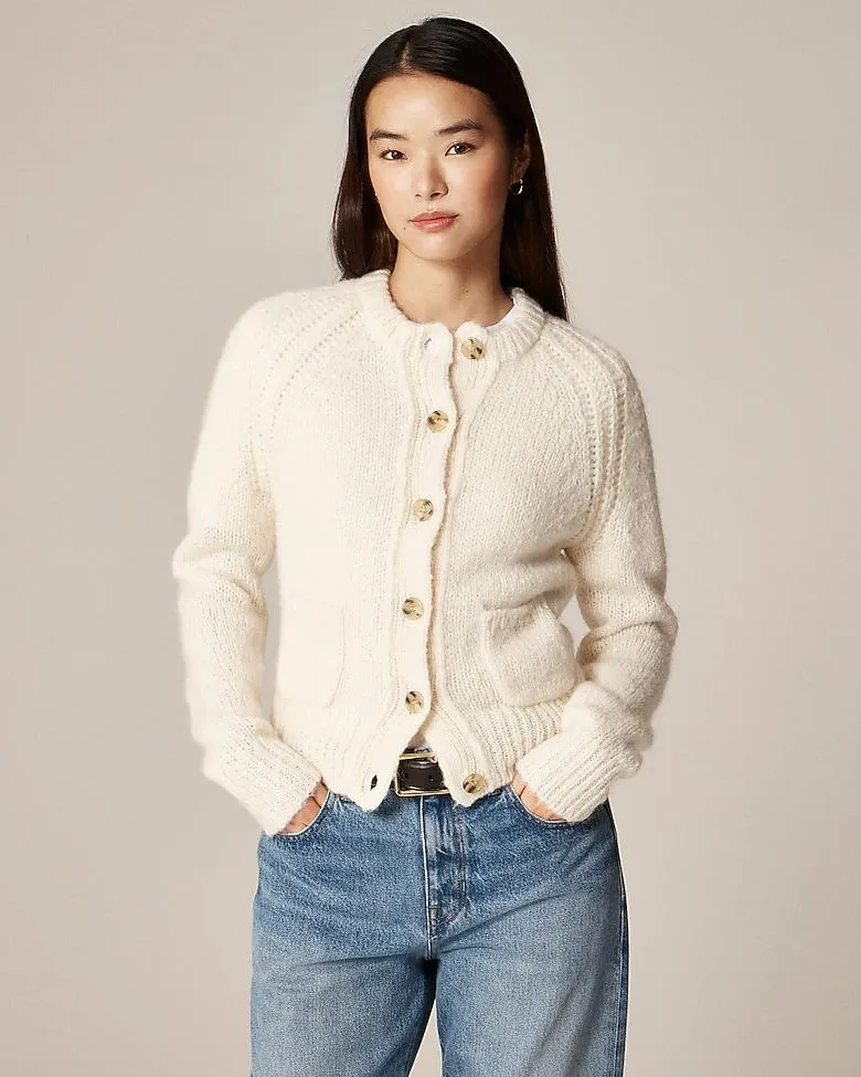 Raglan cardigan